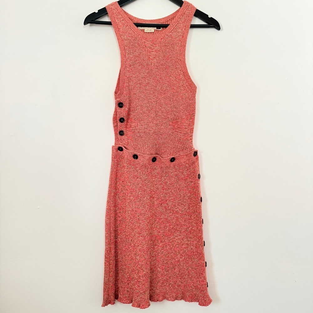 Zara SRPLS Ribbed Button Knit Dress - Picture 9 of 13
